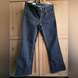 Gap 1969 Women's Dark Denim Sexy Bootcut Jeans Size 29 Short
